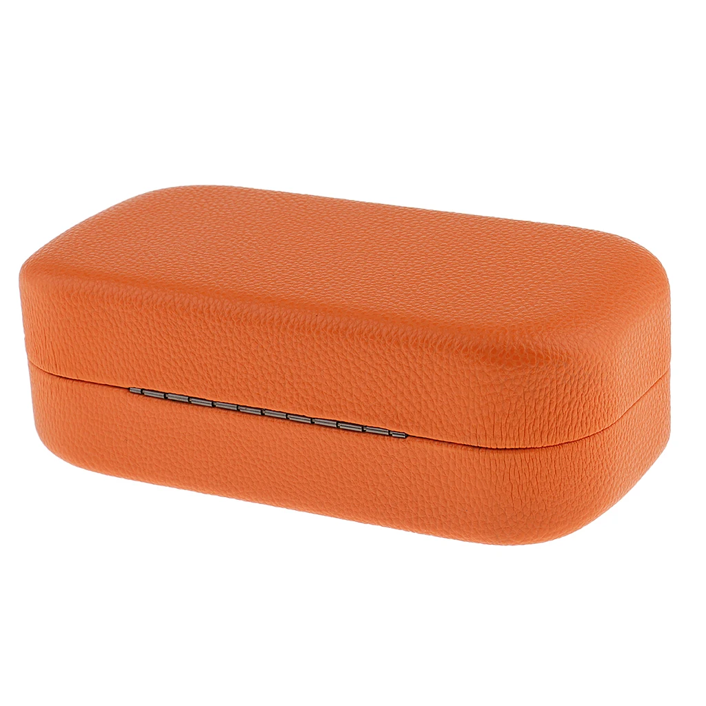 Leather Large Hard Clamshell Sunglasses Eyeglass Spectacle Eyewear Case Box Protable Cartoon Glasses Box Hard Eye Glasses Case