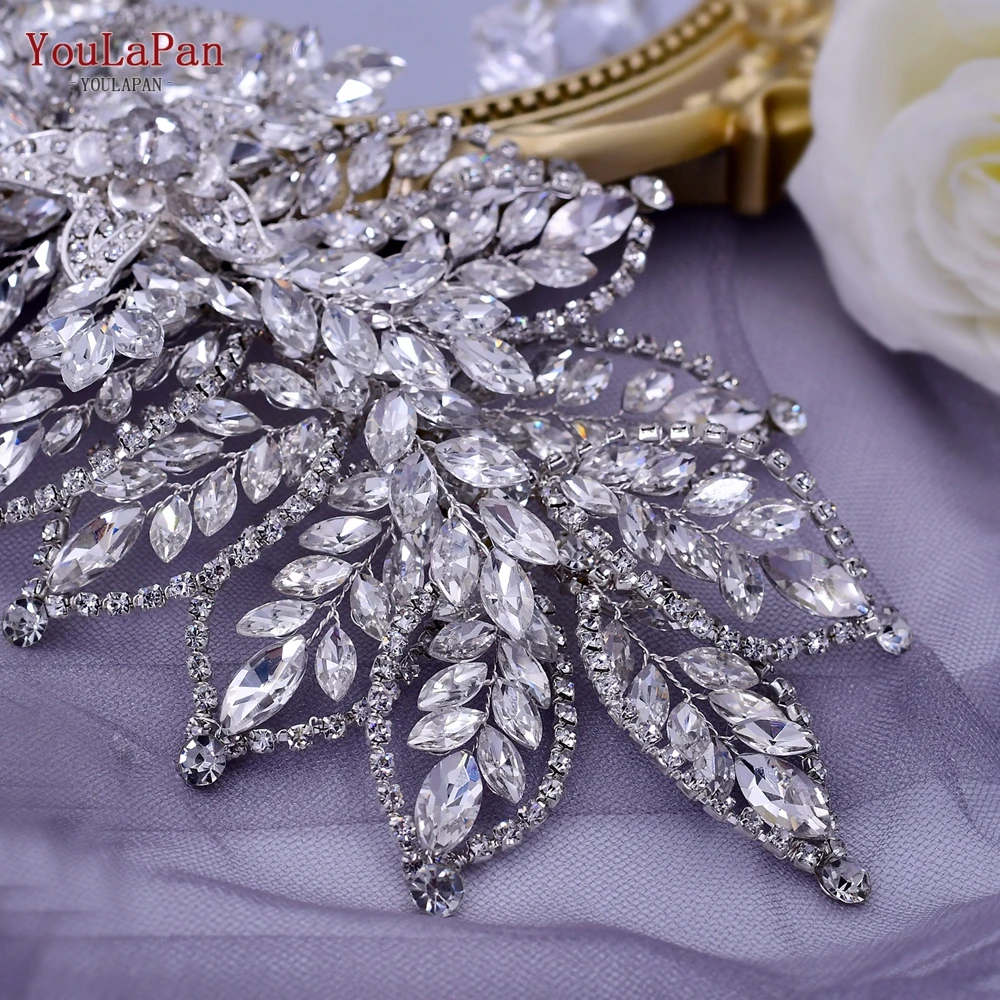 YouLaPan HP413 Crystal diadem dla panny młodej korona ślubne akcesoria do włosów dla nowożeńców nakrycia głowy Handmade Rhinestone pałąk kobiety chluba