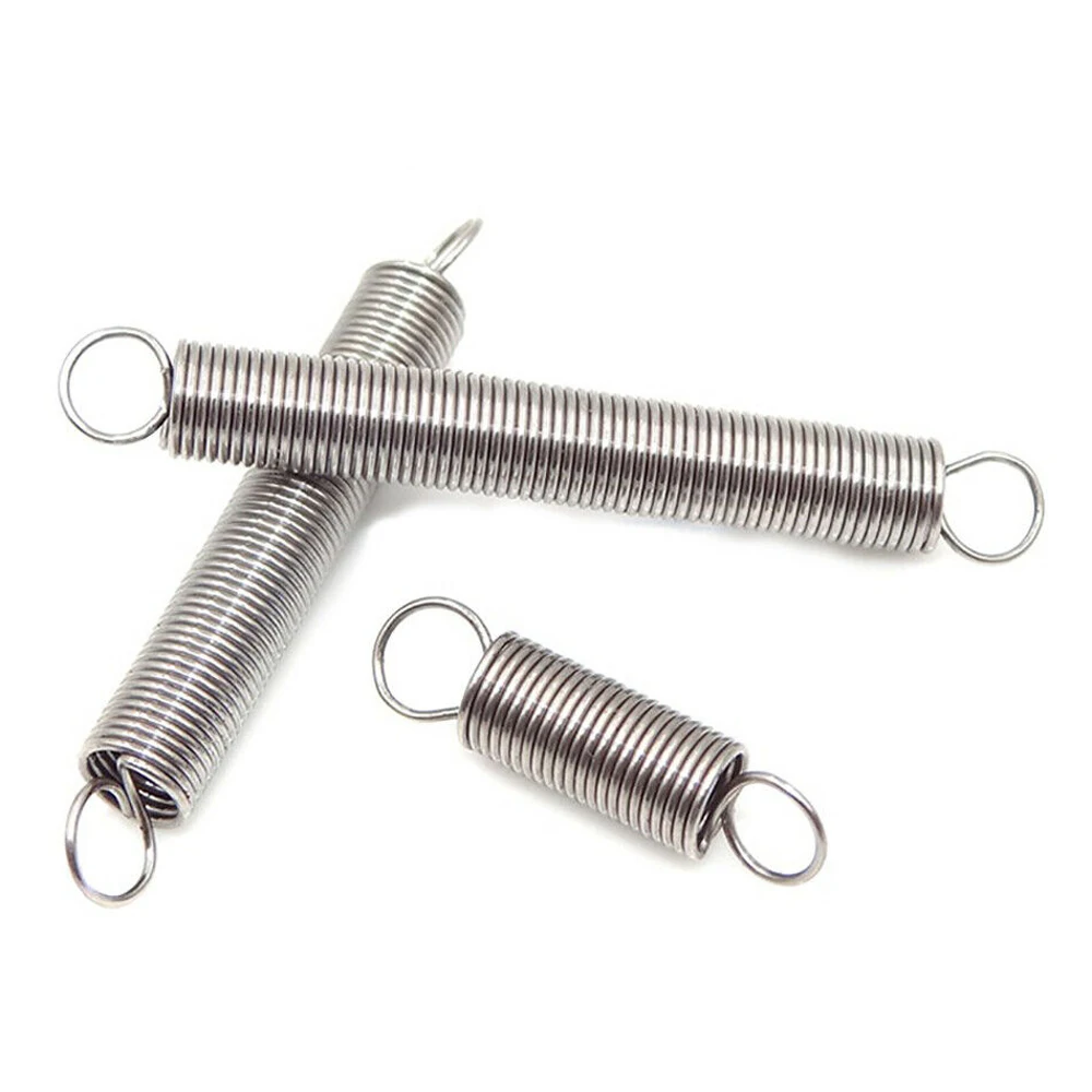 5pcs Stainless Steel Wire Diameter 0.6mm Loop Ends Extension Springs Expansion Springs Out Dia. 4mm 5mm 6mm 7mm Length 20mm-60mm