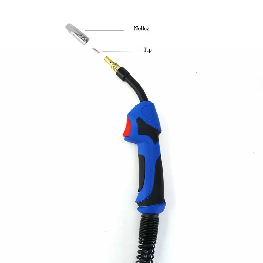 Boquilla DE Gas 15AK estilo europeo MIG boquilla de punta de pistola de soldar Copa protectora para MB 14AK 15AK soplete de soldadura MIG