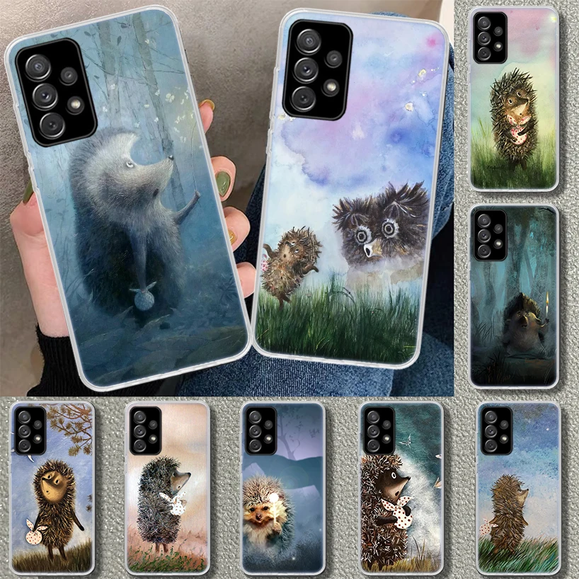 Hedgehog in the Fog Phone Case Cover For Samsung Galaxy A51 A71 A50 A70 A40 A30S A20E A10 A41 A31 A21S A11 A01 A6 A7 A8 A9 Coque