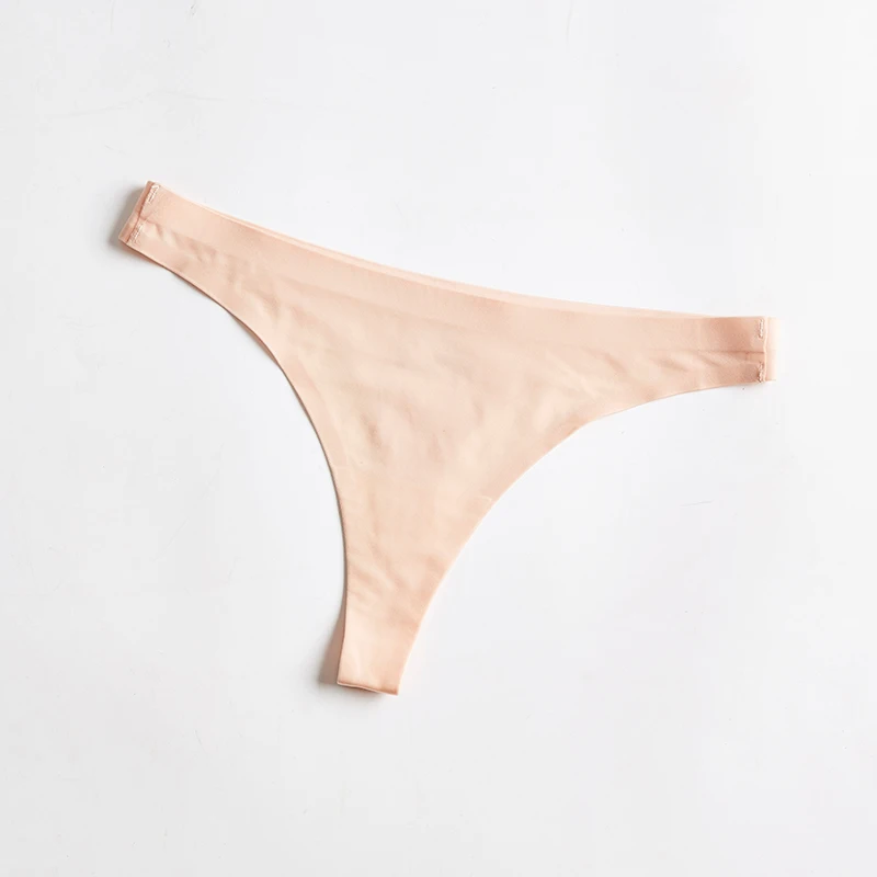 1Pcs Women's Underwear Fitness Seamless Ice Silk Sexy Sports Panties Female Intimate Soft G-string Thongs For Ladies BANNIROU