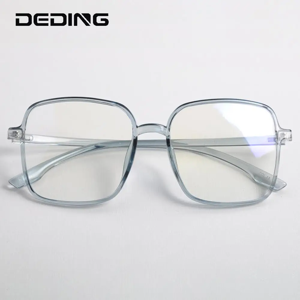 Optical Square Ultralight TR90 Women Men Glasses Frame Big Size Prescription Multicolor Transparent Eyeglasses Frame DD1601