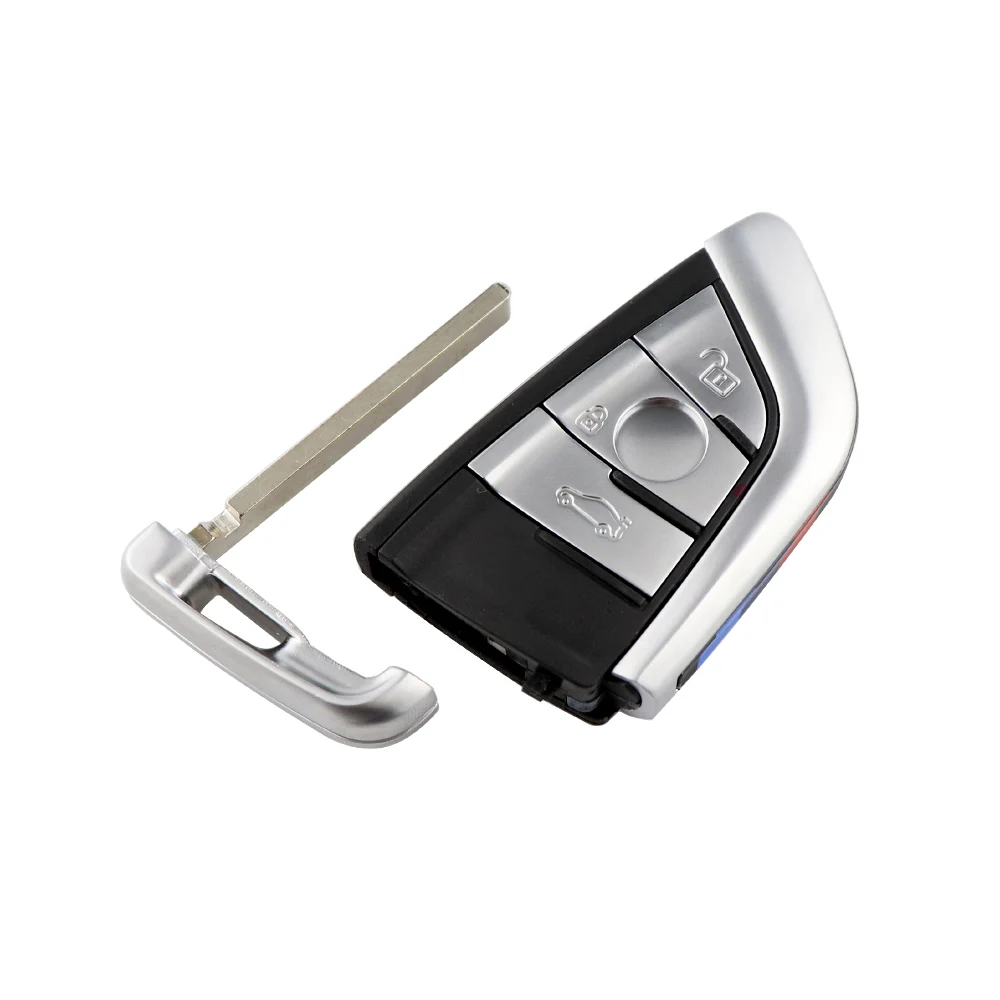 YIQIXIN Remote Smart Card Key 3/4 pulsanti Shell Case per BMW 1 2 3 4 5 6 7 Series X1 X3 X5 X6 X5M X6M F Class Fob Insert Blade