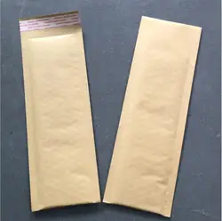 50pcs Long Style Kraft Paper Packaging Bubble Mailer Bags Padded Shipping Envelope With Bubble Mailing Bag Business Supplies