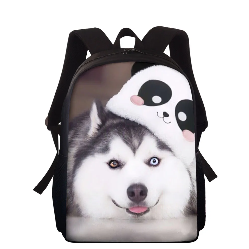 HYCOOL School Bags For Girls Female Laptop Backpack Dog Backbag Children Backpacks Cute Husky School Backpack For Girls Bag Pack