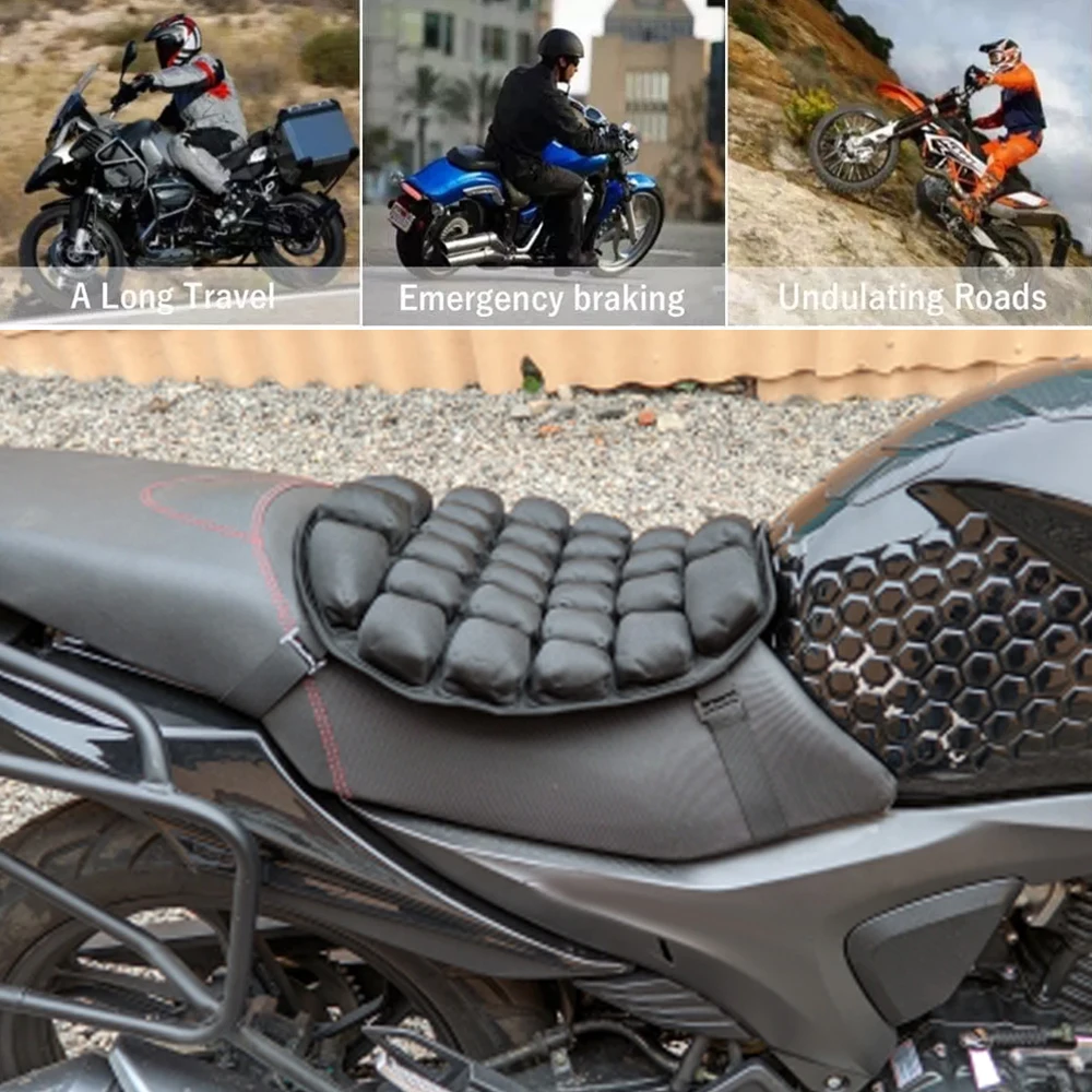 Almohadilla de aire para motocicleta, funda de cojín de asiento inflable para BMW F900XR R1250GS R1200GS ADV para Yamaha MT09 MT07 para GSXR 600 750