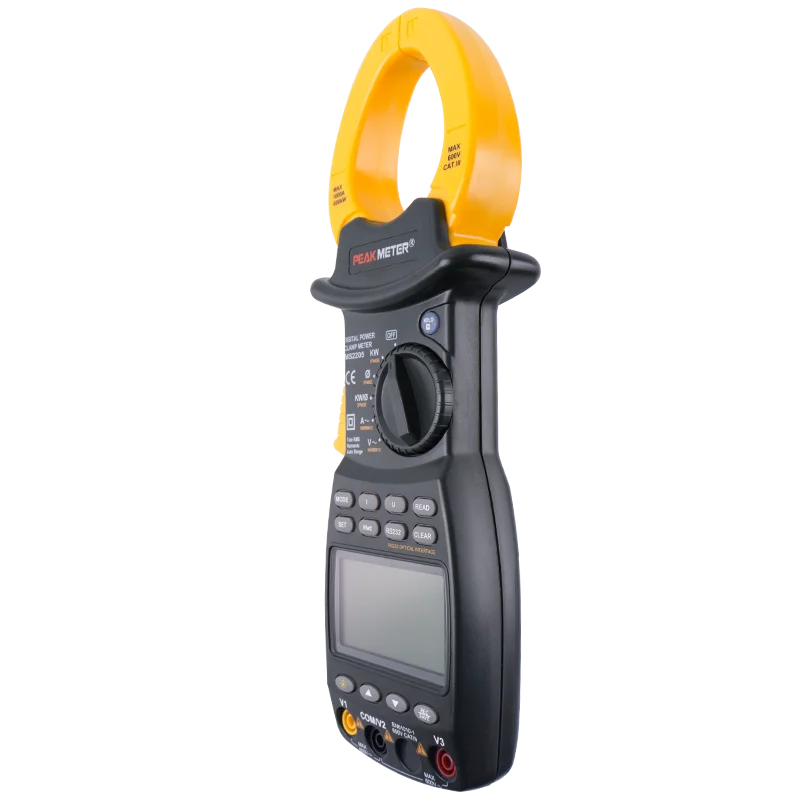 PEAKMETER MS2205 digital harmonic power clamp meter with active power apparent power factor true rms auto range RS232 function