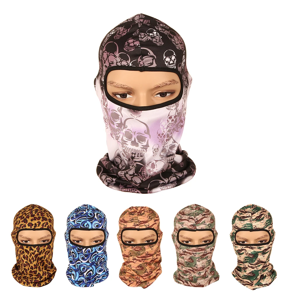 Breathable Skull Helmet Cap Summer Motorcycle Cycling Hat Ultraviolet Women Men's Caps Running Balaclava Bandana for Bike