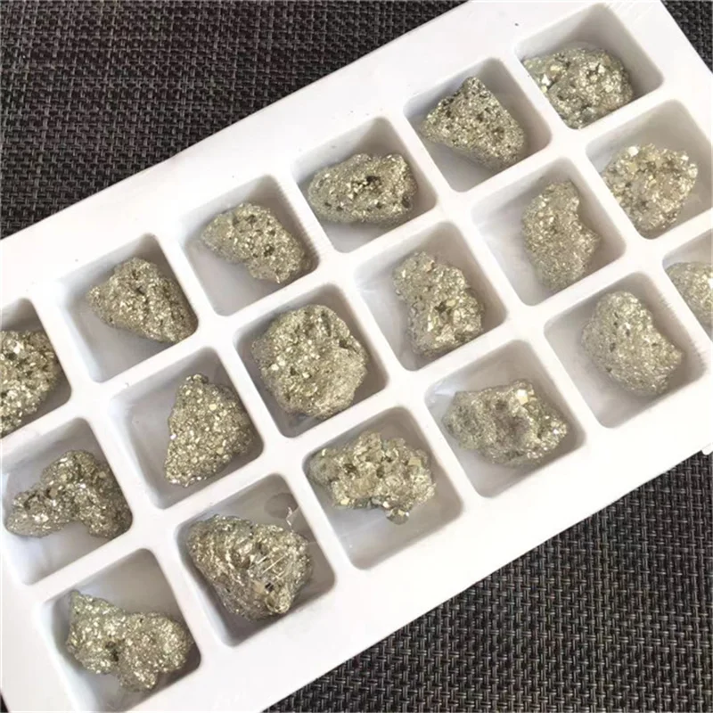 

New Arrivals Natural Iron Pyrite Cluster Crystal Stone Rough Display Specimen Healing Natural Stones and Minerals