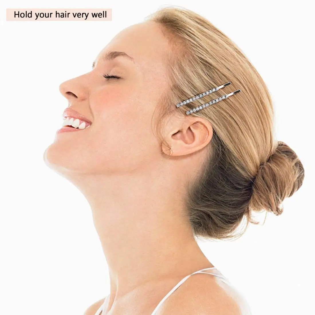 Neue Strass Bobby Pins Kristall Haars pangen Diamant Haarnadel funkelnde Haar Barettes Styling Zubehör für Frauen und Mädchen – Detail 8