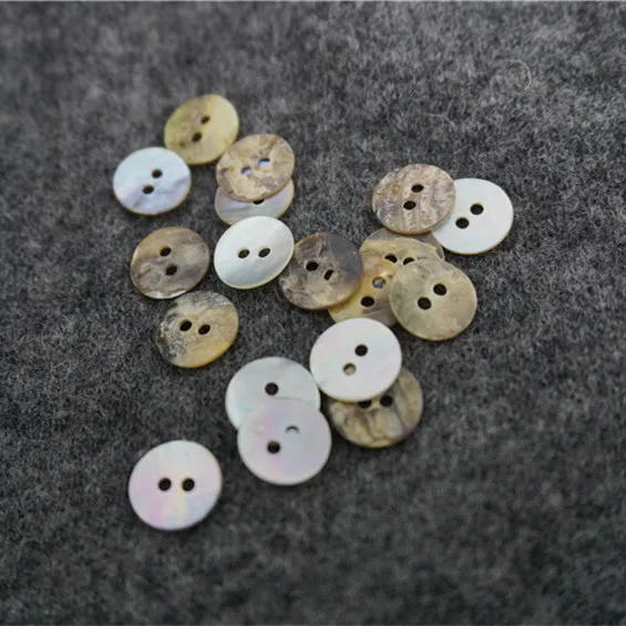 100 PCS/Lot 10mm Round Shell Sewing 2-holes Buttons Craft Scrapbook Sewing Accessories Card making DIY Home Decor Tools