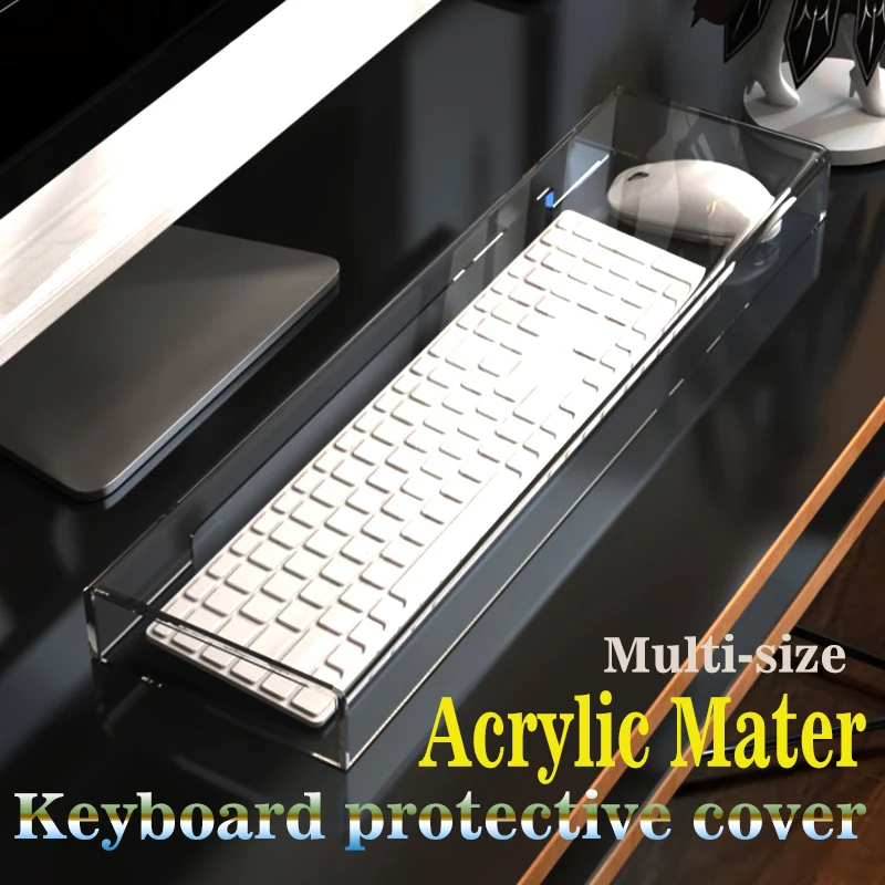 New Keyboard Dust Proof Acrylic Cover For Keyboard Capacitive Keyboard Mechanical Keyboard Mouse Transparent Cover