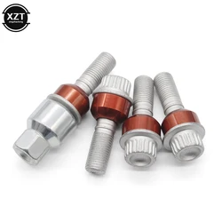 4pcs Car Tire M14x1.5 Anti theft Screw Bolts Security Wheels for Audi Q7 Volkswagen forTouareg Porsche Cayenne