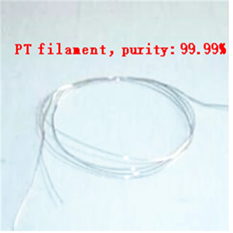 Platinum wire electrode, Pt wire, electrophoretic cell electrode anode platinum wire, flame color reaction platinum wire, purity