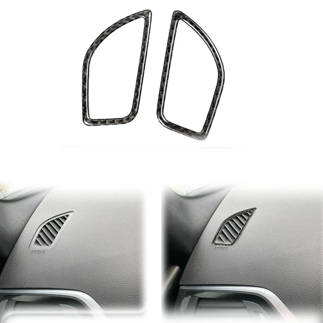 Carbon Fiber Side Air Outlet Duct Covers Trim Stricker Decoration For BMW 2012-2016 1-Series F20 F21 125i 128i 120i 135i