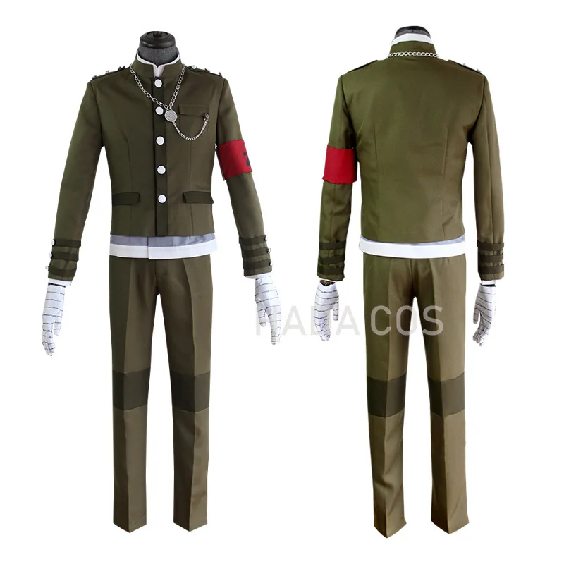 Anime Danganronpa V3: Killing Harmony Korekiyo Shinguji Cosplay Costume Outfit School Uniform Korekiyo Shinguji Cosplay Wig Hair