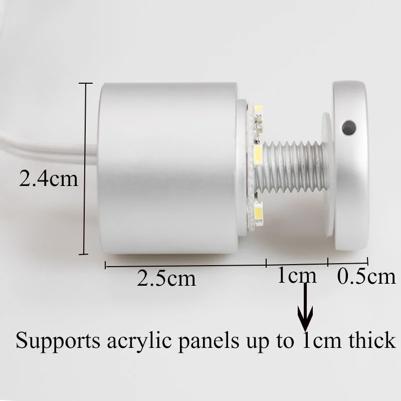 مصباح حائط LED ، مثبت لولبي ، مثبت من سبائك الألومنيوم ، لافتات أكريليك ، رمز الإعلان ، خطاف مسمار