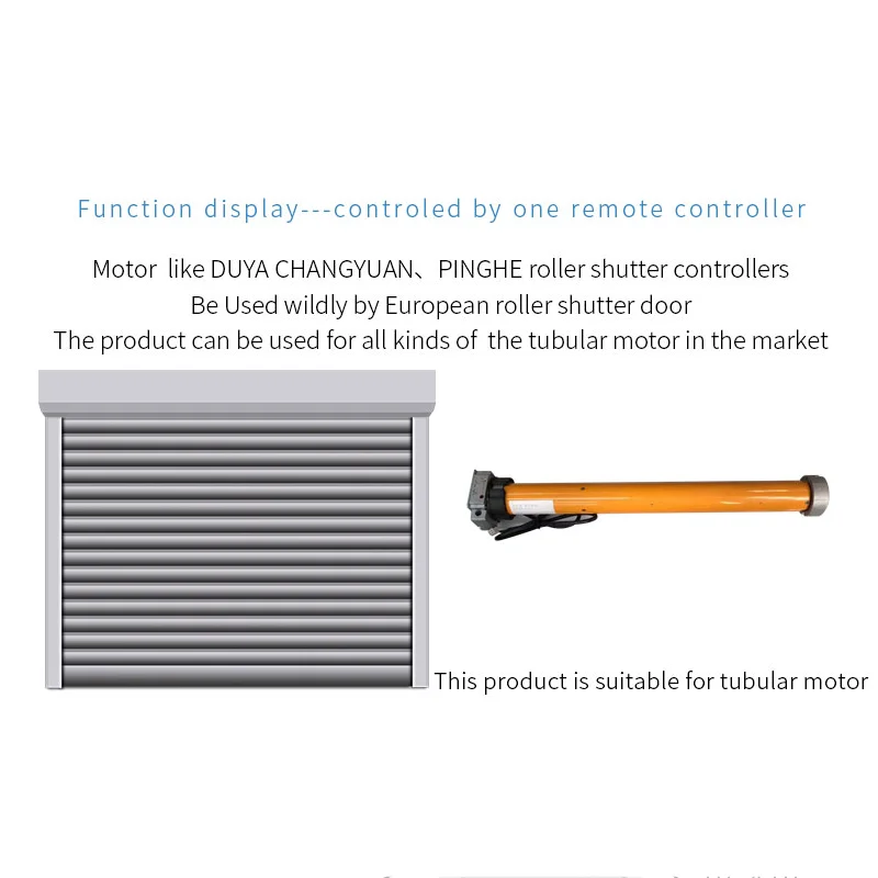 Controle remoto RF para a porta da garagem, 433Mhz, controlador universal, assistente de casa inteligente, obturador de rolamento, motor tubular