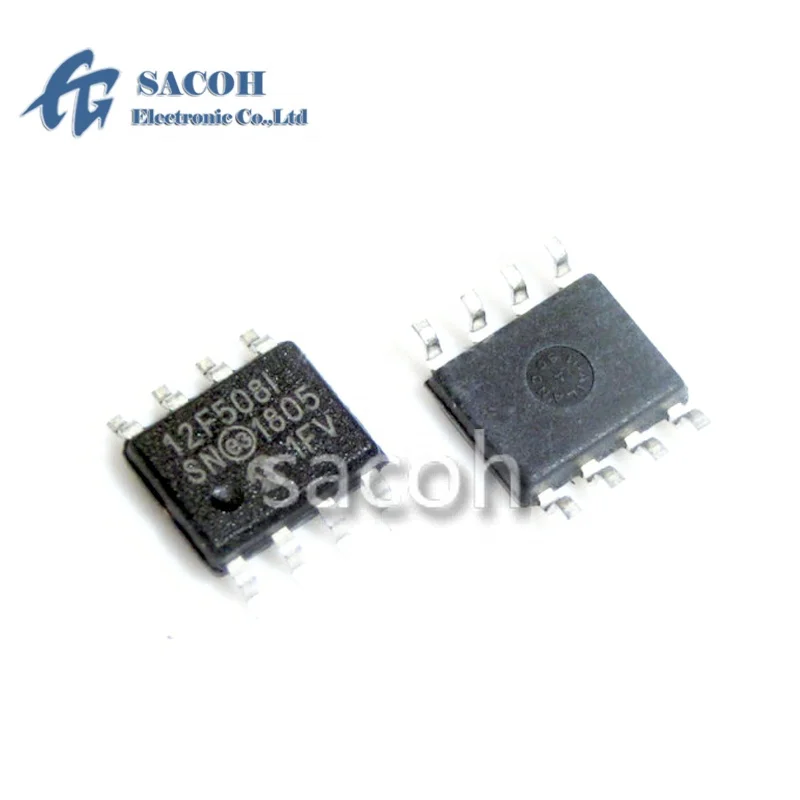 10PCS/Lot New OriginaI PIC12F508-I/SN 12F508I PIC12F508-E/SN PIC12F508 or PIC12F510-I/SN SOP-8 8 Bit Flash Microcontroller