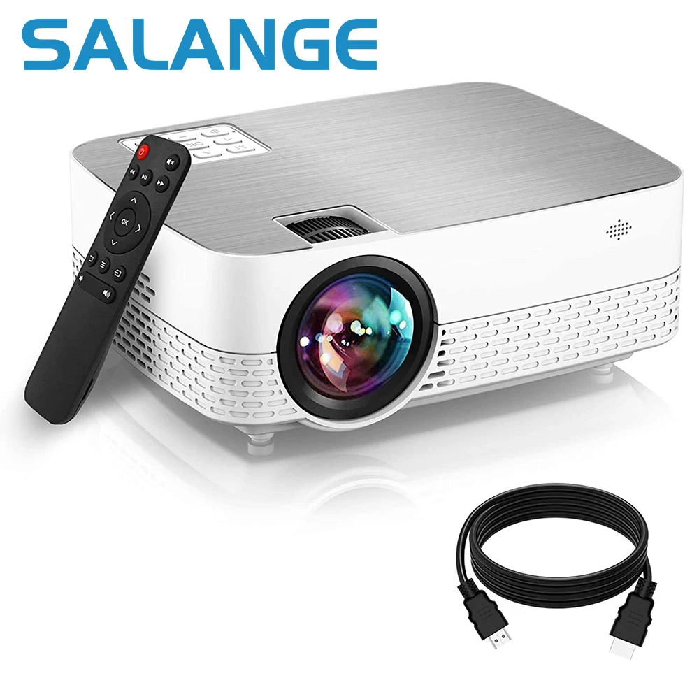 

Salange Q5 Smart Mini Projector 1208*720P Home Cinema Outdoor Portable 3D LED Video Projectors 4K 1080P Via HD Port Smart TV BOX