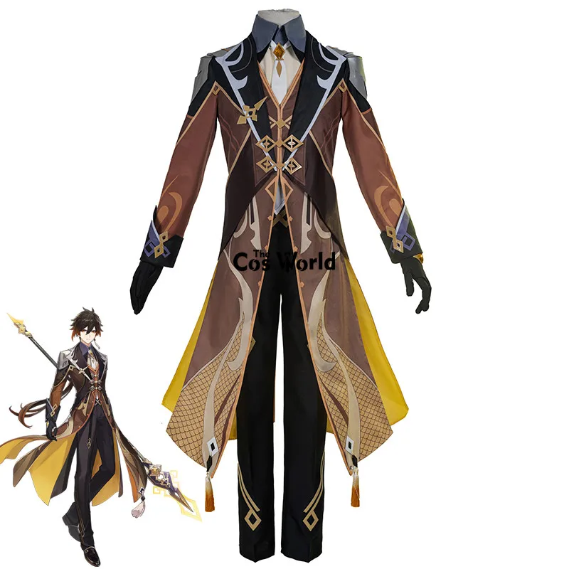 Zhongli Uniform Outfit Games Cosplay Costumes