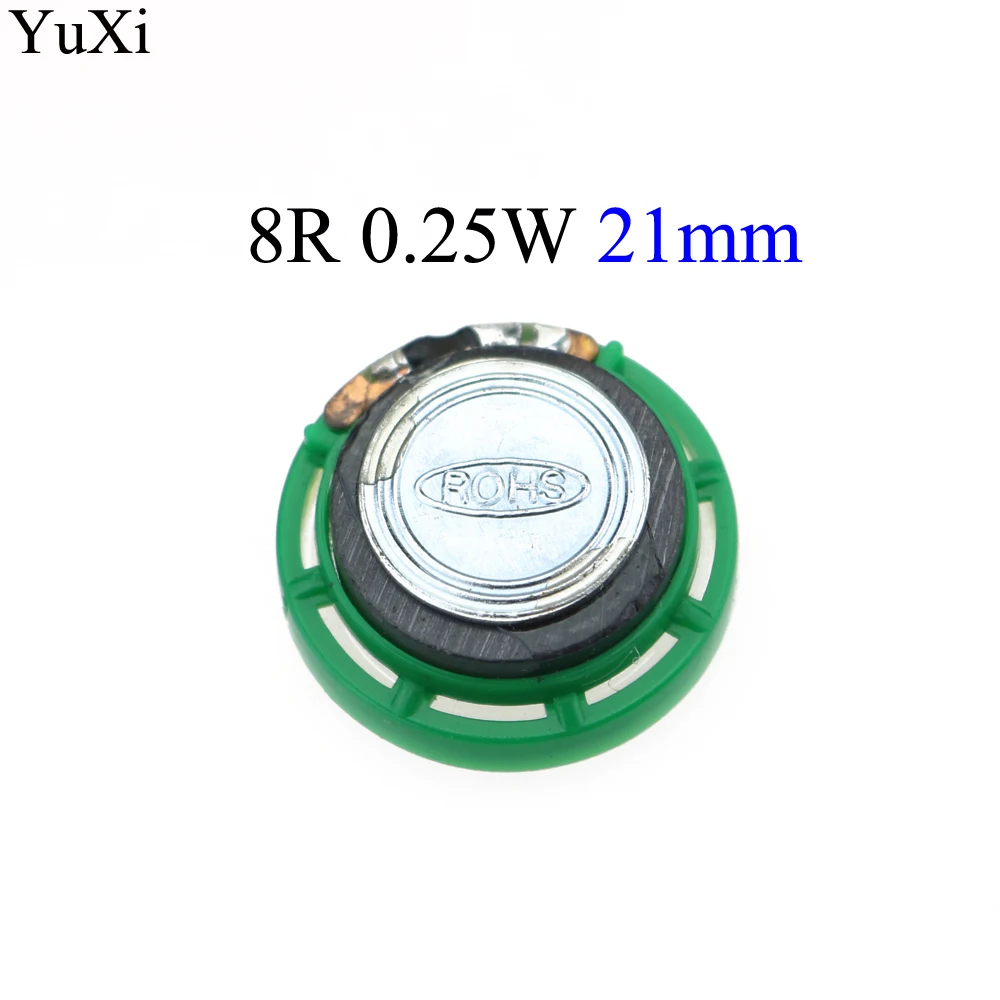 YuXi Ultra-thin Mini speaker 8 16 32 ohms 0.25 watt 0.25W 0.5W 16R 32R speaker Diameter 20/21/23/27/29/36/40 MM