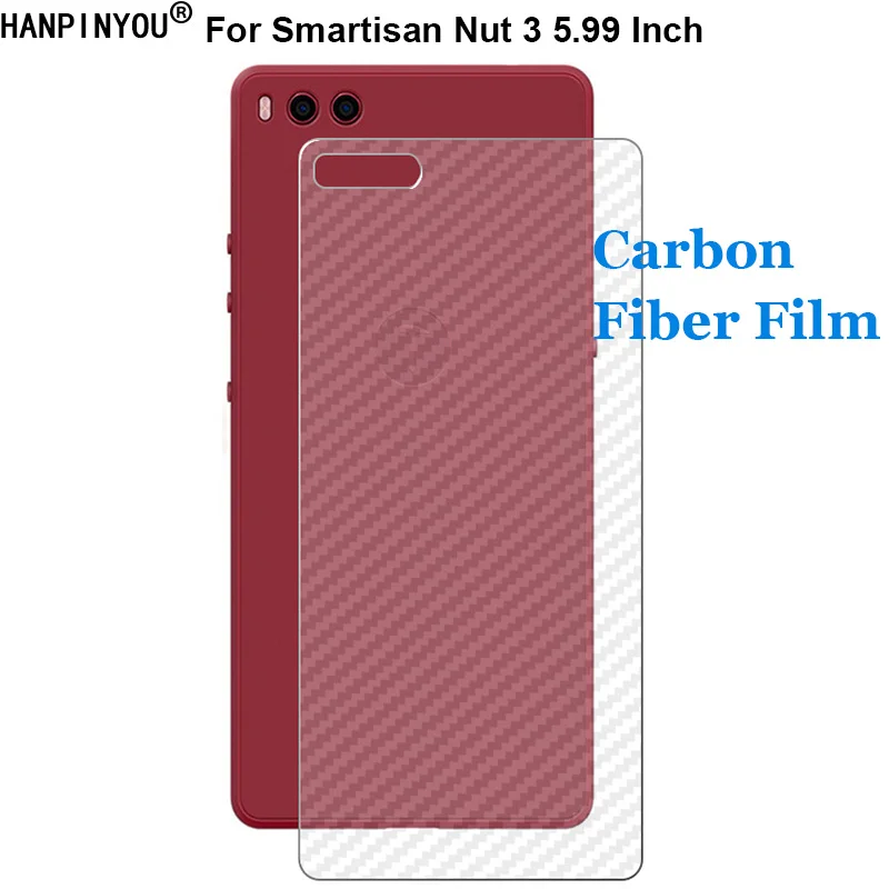 

For Smartisan Nut 3 U3 2018 5.99" 3D Anti-fingerprint Carbon Fiber Back Film Matte Sticker Screen Protector (Not Tempered Glass)