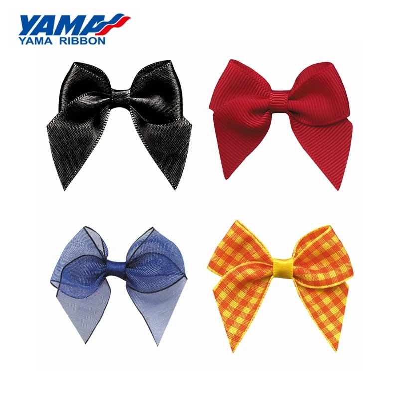 YAMA Ribbon Bow Wide 50mm±3mm High 45mm±3mm 200pcs/bag Organza Satin Grosgrain Gingham Ribbon Wedding Decoration