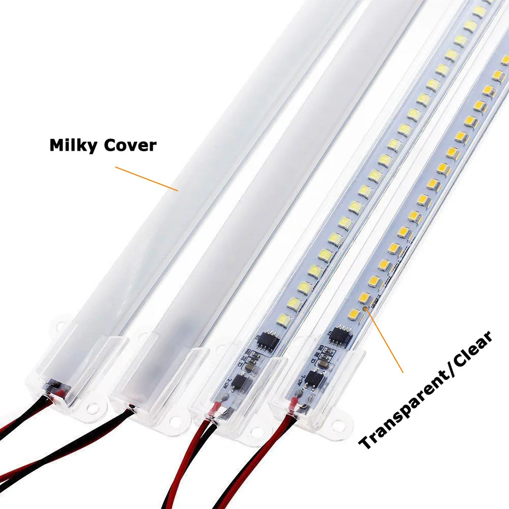 72LEDs Led Bar Light AC220V High Brightness Backlight for Kitchen Light SMD2835 LED Rigid Light Strip Profile 8W 40cm 30cm Warm