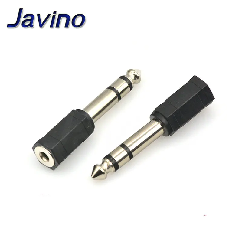 2pcs Jack 3.5 Speaker Connector 6.35mm Male to 3.5mm Female Audio Connector 3.5 Jack Aux Cable for Speaker Guitar Jack 6.35