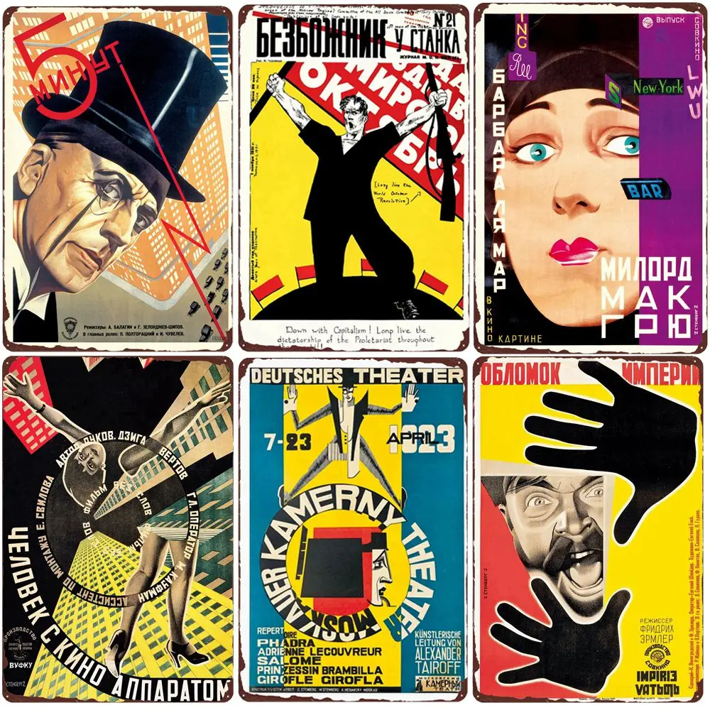 Russisches Vintage-Metallposter, sowjetische Zeitschriftenhülle, Blechschild für Bar, Club, Zuhause, Zimmer, Wanddekoration, Bitcoin Talk, Eisenbild N433 – Detail 1