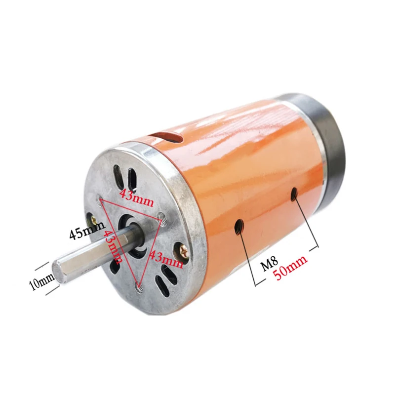 600W DC220V 6800RPM high-speed double ball bearing with fan / belt machine / machine motor beads