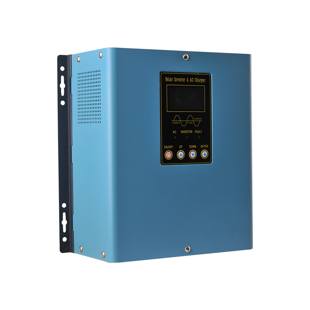Inverter ibrido a energia solare 1.2kw On/off Grid Tie combinato con regolatore di carica solare pwm