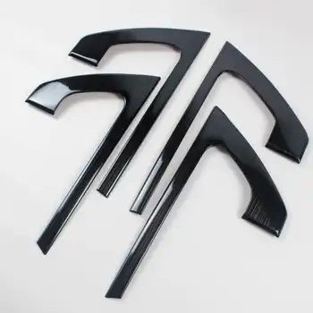 適用於豐田蘭德酷路澤200 LC200 FJ200 2016 2017 2018 2019款的不銹鋼內門把手蓋開關裝飾件 6 最佳銷售 陸地巡洋艦200的內飾 - №4