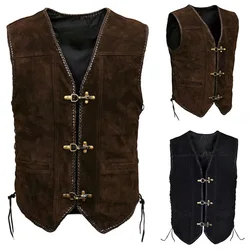 Medieval Vest Men Renaissance Victoria Steampunk Vest Plus Size 5Xl Vintage Gothic Tailcoat Jacket Halloween Cosplay Costume