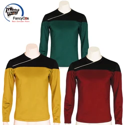 Sudadera con capucha de la película Picard, disfraz de Star Trek de la nueva generación, traje TNG, uniforme rojo, Jean, Top, Halloween, Carnaval