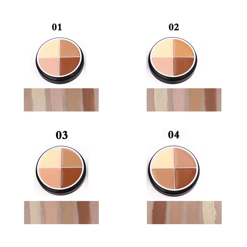 MENOW C14002 Foundation ครีม4สีคอนซีลเลอร์สามารถสีเครื่องสำอางแต่งหน้าคอนซีลเลอร์ Contour Palette เครื่องสำอางค์สำหรับผู้หญิง