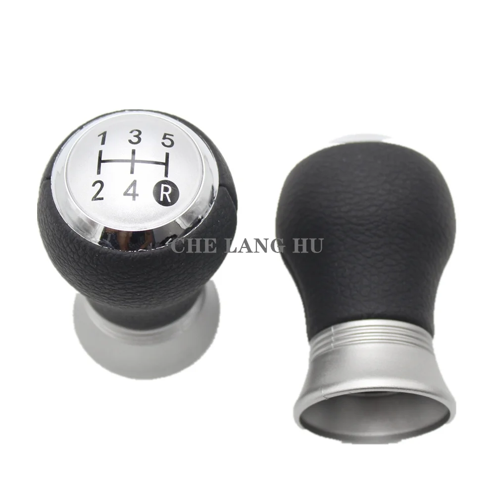 For Toyota Aygo live 2012 2013 2014 Car-styling 5 speed Gear Stick Shift Knob With Black leather Cover