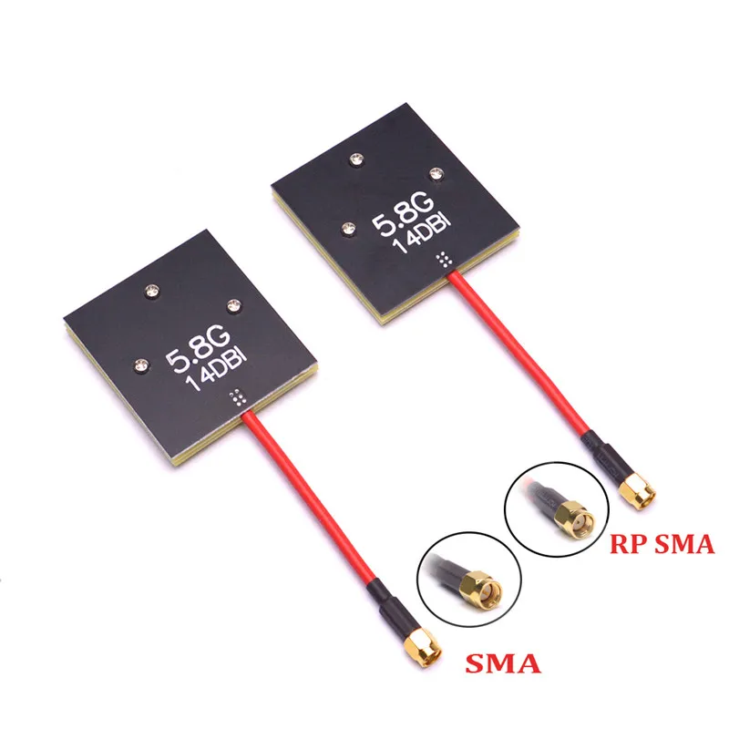 FPV Panel/Patch High Gain 5.8 GHz 14DBi Video/Audio Receiver Antenna for Long Range