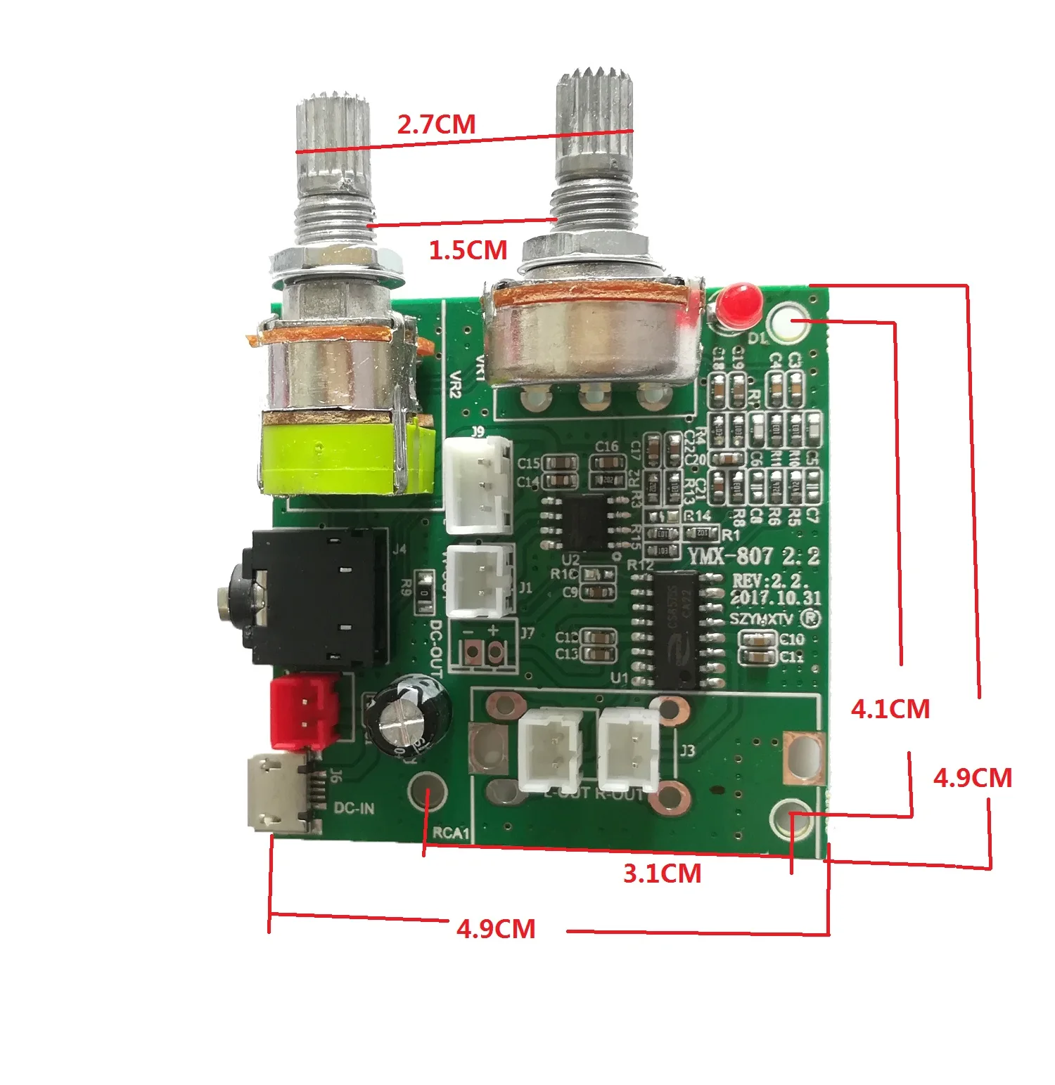 2.1 파워 앰프 보드, 다기능 파워 앰프 보드, 오디오 앰프, 5V 20W, 핫 세일 디자인