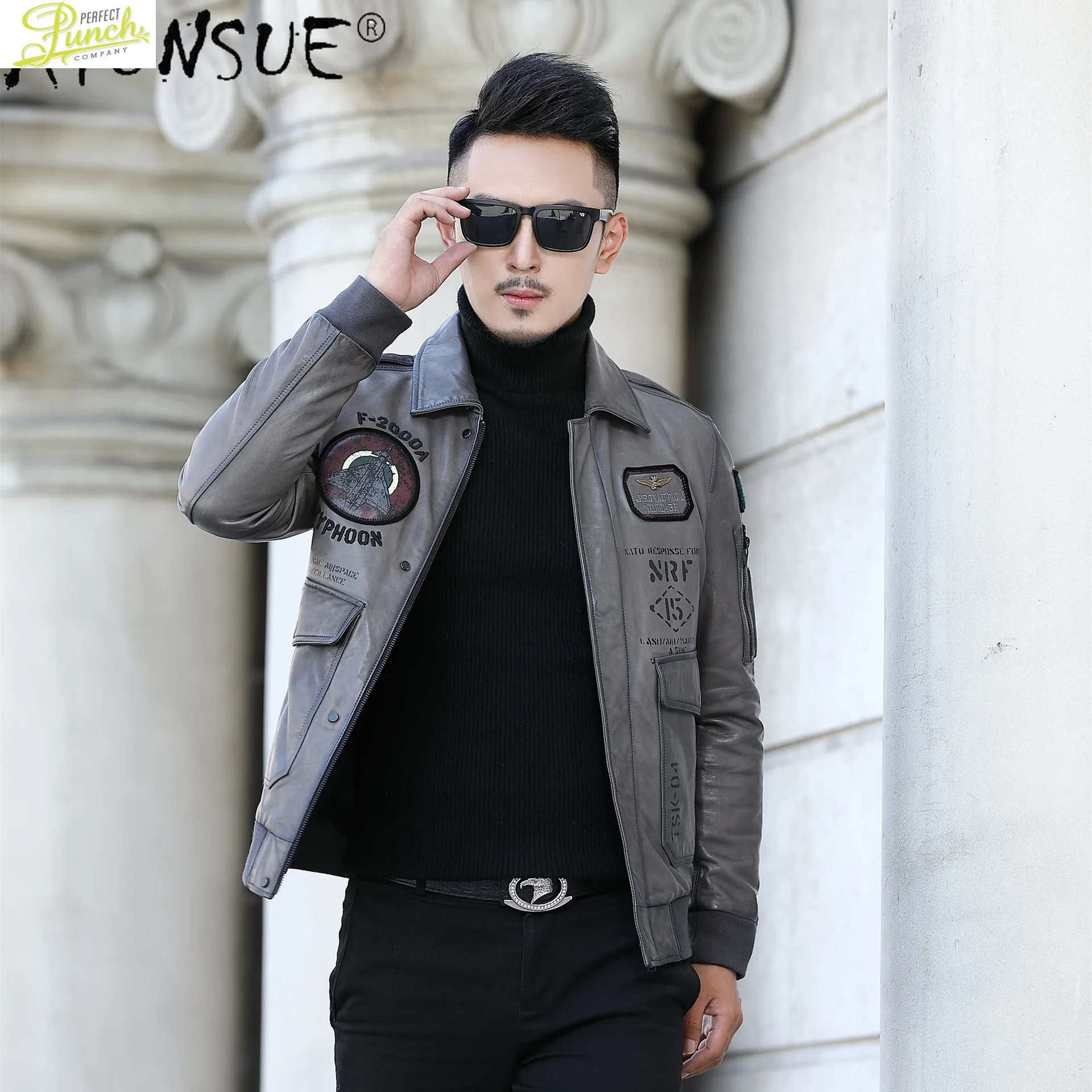 

Jackets Motorcycle for Men Real Sheepskin Leather Jacket Men's Korean Style Clothes Autumn Coat Chaquetas Hombre LXR992