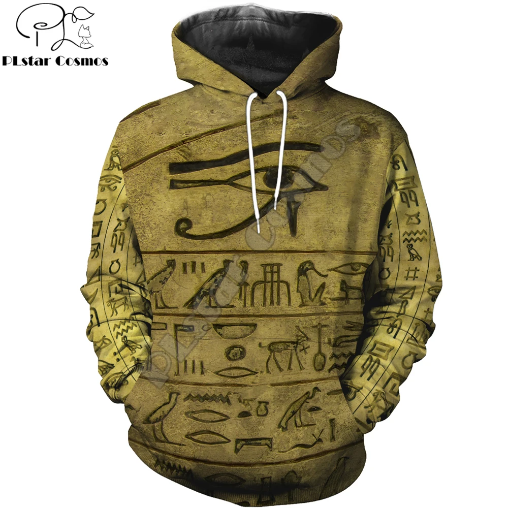 Egyptian Eye Of Horus 3D Printed Men Hoodie Harajuku Fashion Hooded Sweatshirt Street Jacket Autumn Unisex hoodies KJ680