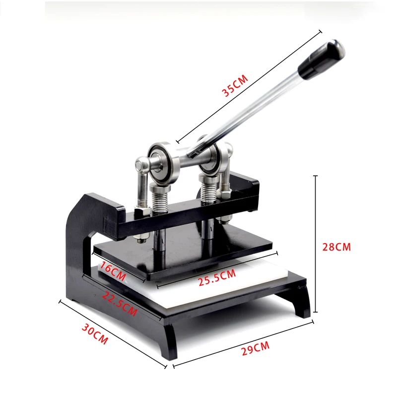 Tagliatrice manuale per pelle a mano a doppia ruota Macchina per pressa manuale BateRpak Carta fotografica Copriletto in PVC Taglierina per stampi