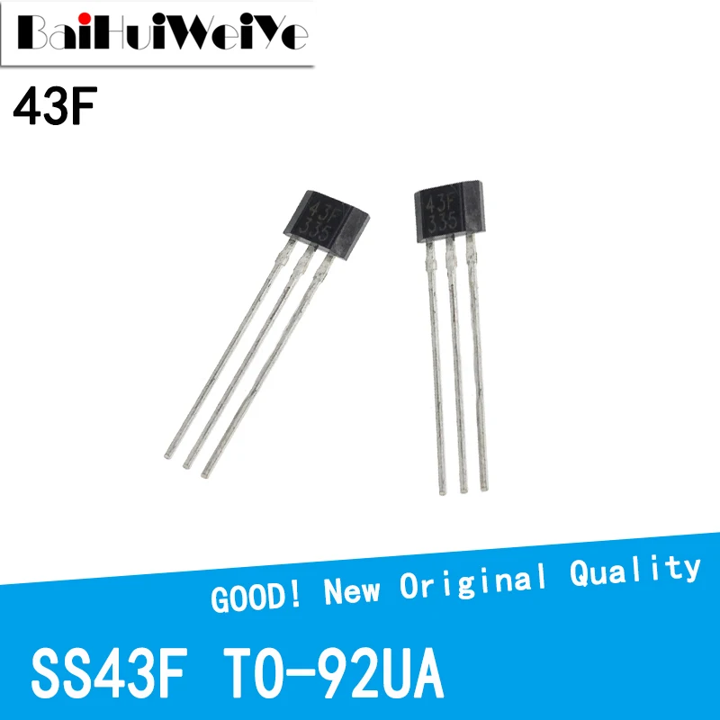 20PCS/LOT 43F 43AF SS443F DH43F YS43F SS43F SS44 Hall Sensor Hall Effect Sensor TO-92UA TO92UA New Original Good Quality Chipset