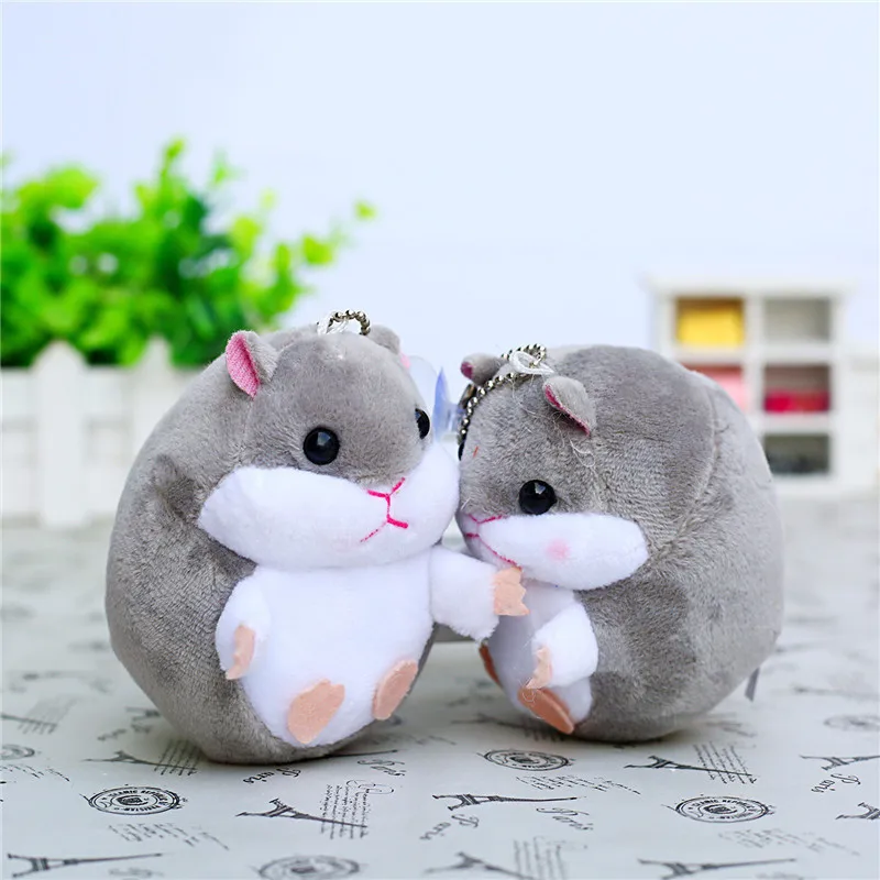 10cm Hamster doll keychain pendant doll hamster cute backpack doll plush ins bag pendant school bag pendant