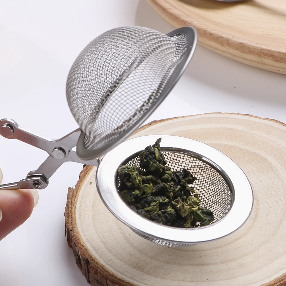 Reusable Stainless Stainless Steel Tea Infuser Sphere Mesh Tea Strainer Coffee Herb Spice Filter Diffuser Handle Tea Ball