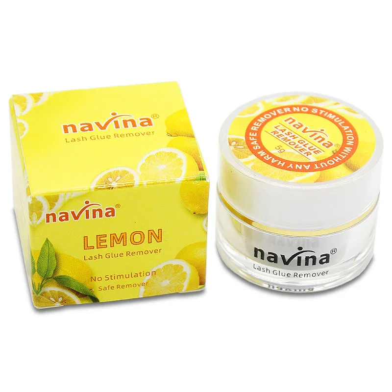 Navina 5g  Fruit Fragrance Eyelash lashes Eyelashes Adhesive Glue Remover No Stimulation White Makeup Paste Type