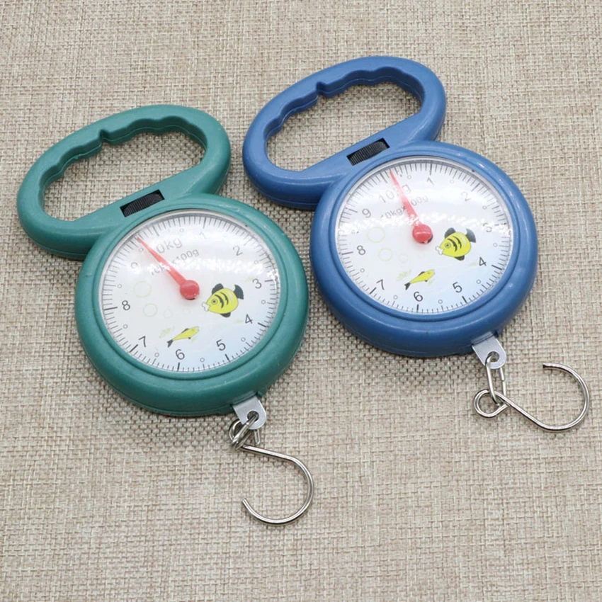 Pointer Hook Hanging Scales for Fishing Pocket Luggage Weighing Scales Mini 10kg Portable Hanging Scale Tool