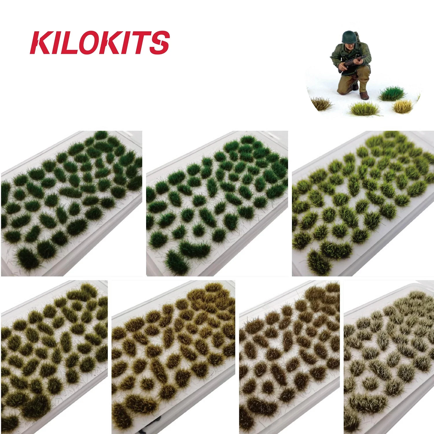 Small Pieces Model Grass Cluster Simulation Plants Building Material 1/35 1/72 1/87 Scales DIY Craft